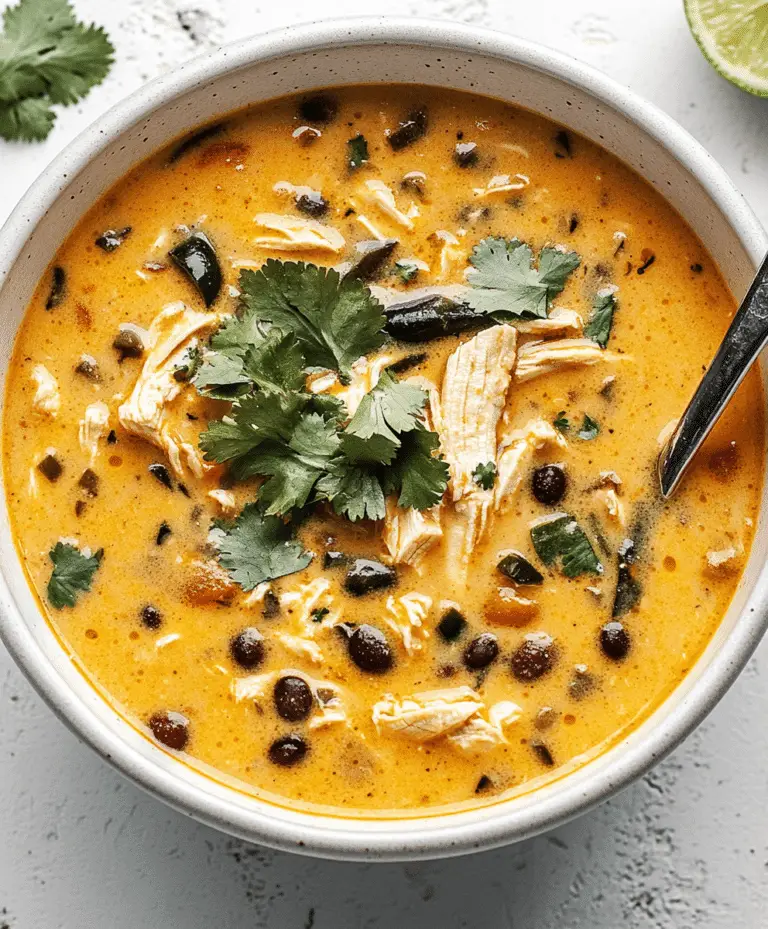 Easy Chicken, Poblano, And Black Bean Soup Recipe
