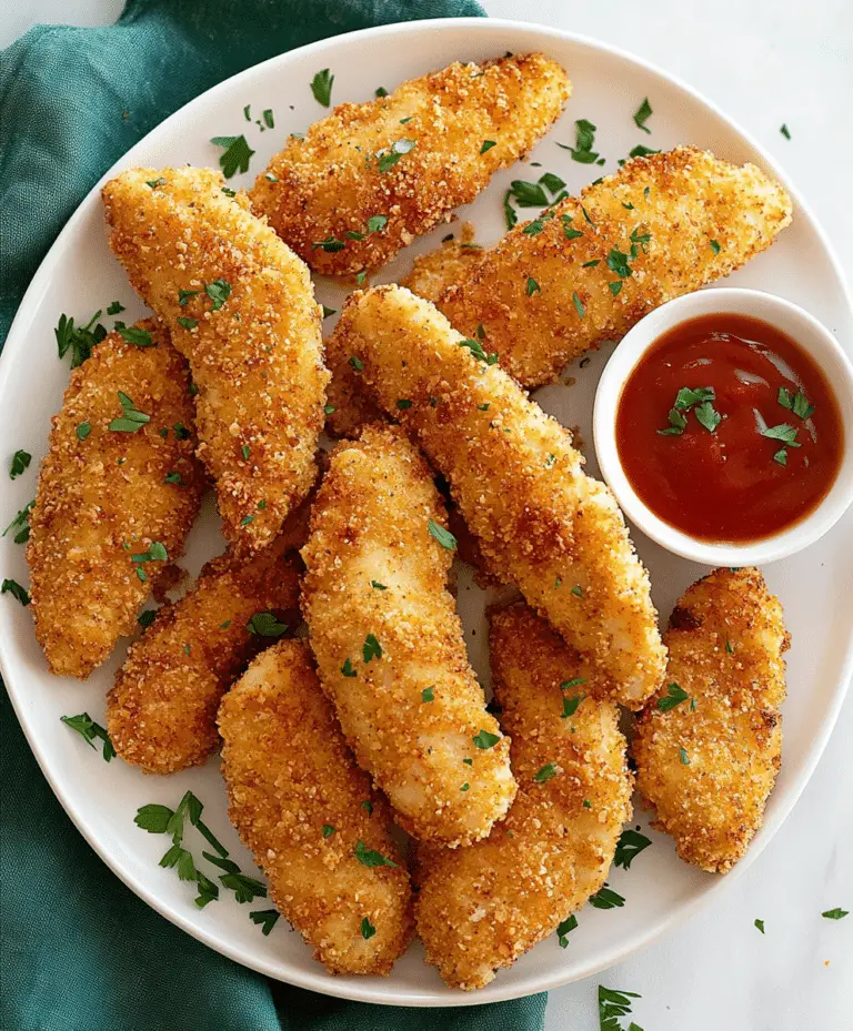 Crispy Oven Baked Chicken Tenders Recipe