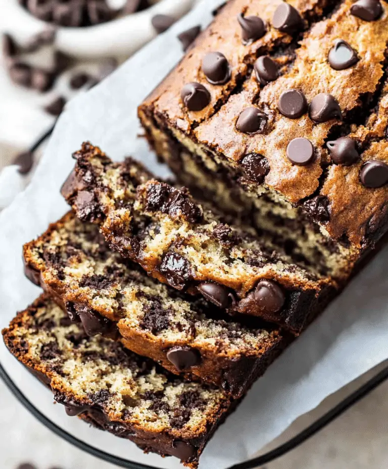 Super Moist Chocolate Chip Banana Bread Recipe