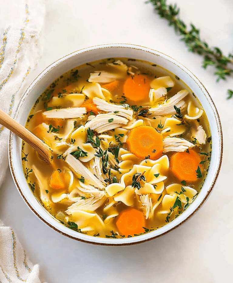 Homemade Chicken Noodle Recipe