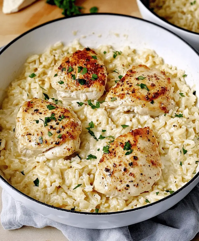 Creamy Parmesan Chicken & Rice Recipe