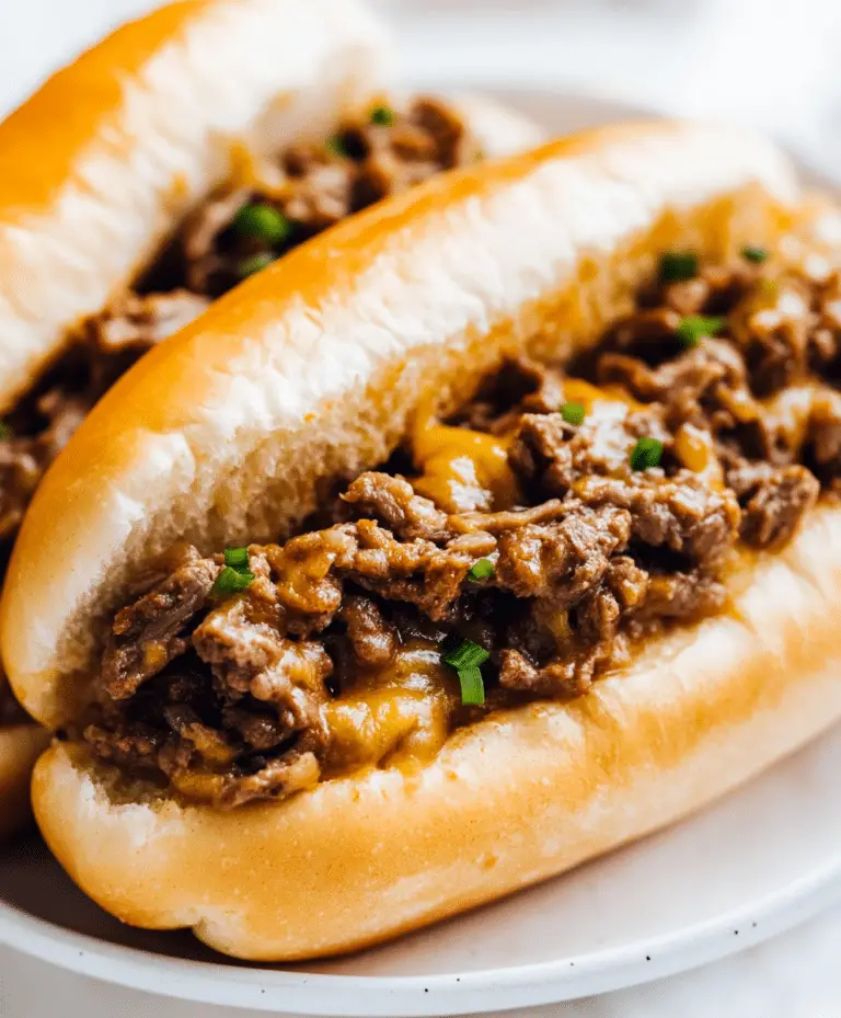 Cheesy Hot Beef Sandwich Recipe