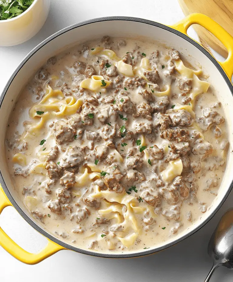 Easy Ground Beef Stroganoff Recipe