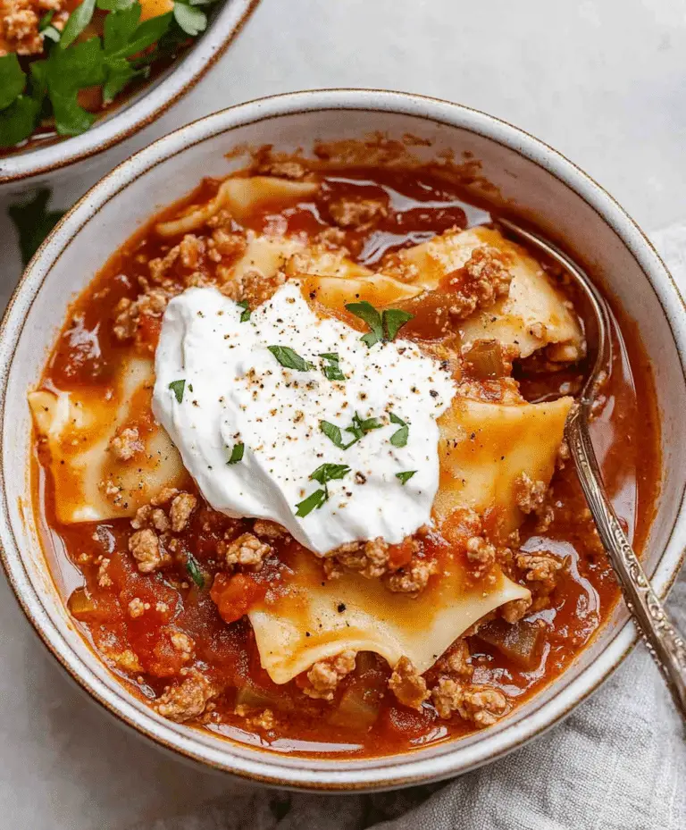 Crockpot Lasagna Soup Recipe