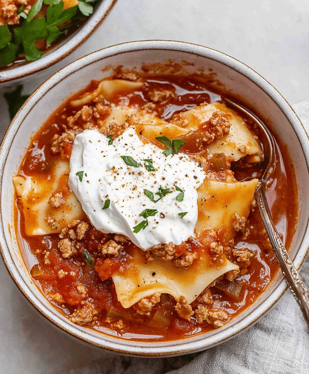 Crockpot Lasagna Soup Recipe