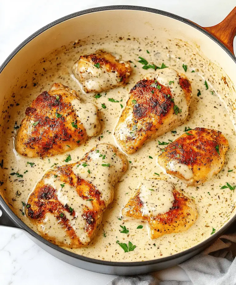 Creamy Garlic Chicken Recipe