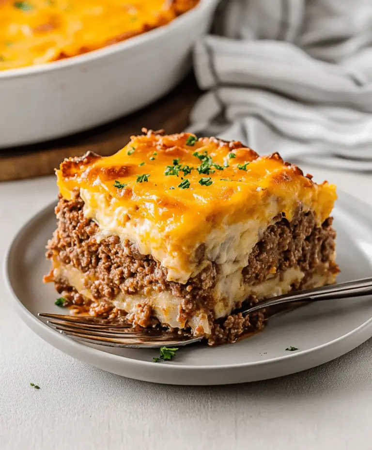 Cheesy Loaded Meatloaf Casserole Recipe