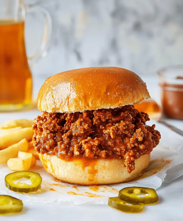Homemade Sloppy Joes Recipe
