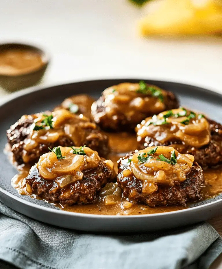 Hamburger Steak With Onions And Gravy Recipe
