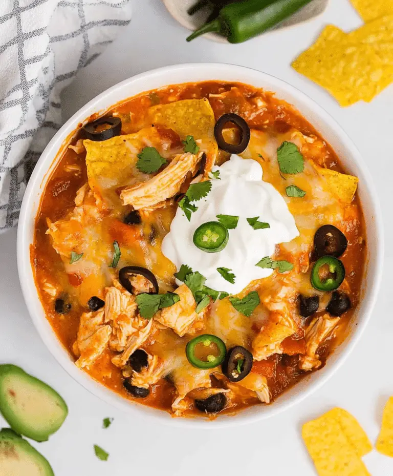Slow Cooker Chicken Enchilada Casserole Recipe