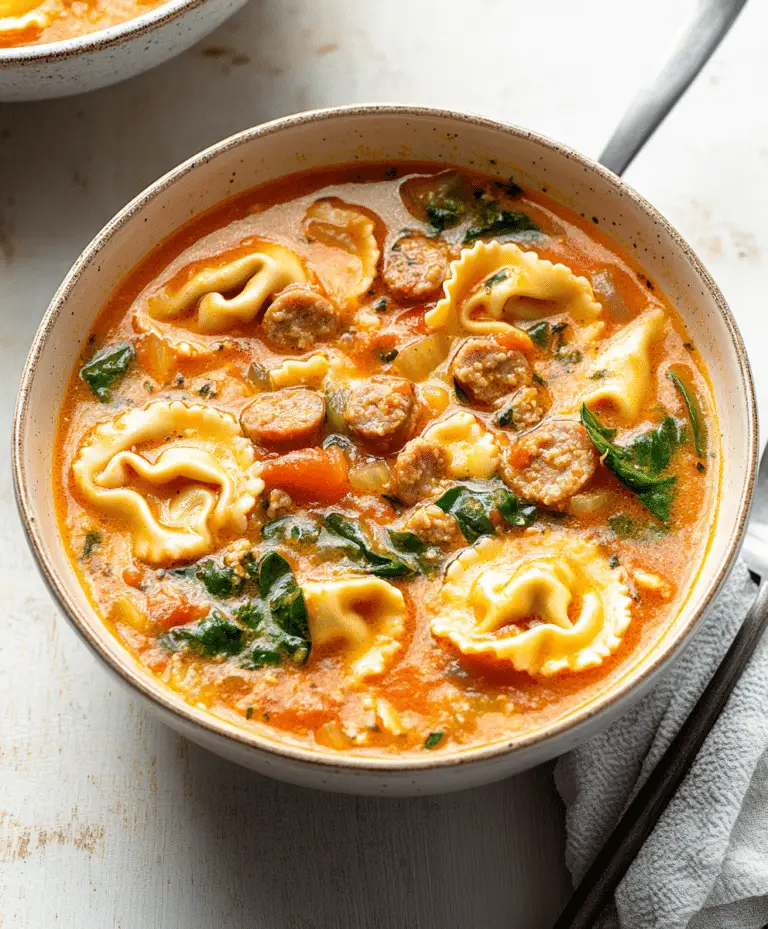 Crockpot Tortellini Soup With Sausage Recipe