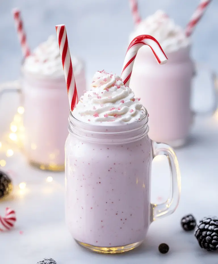 Candy Cane Milkshakes Recipe