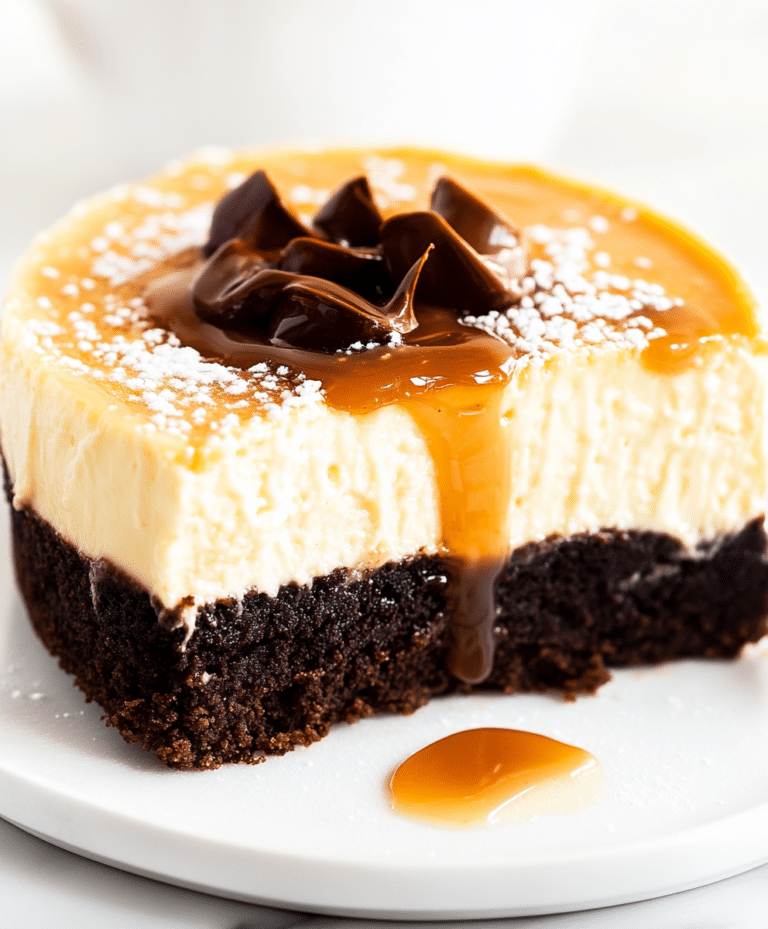 Caramel Brownie Cheesecake Recipe