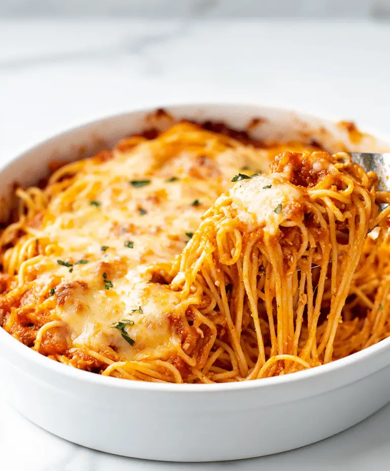 Easy Baked Spaghetti Recipe