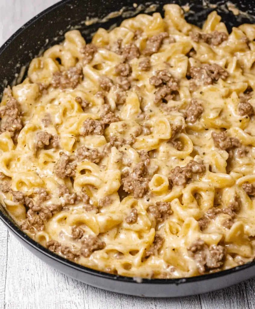 Ground Beef Alfredo Recipe - Savory Recipe