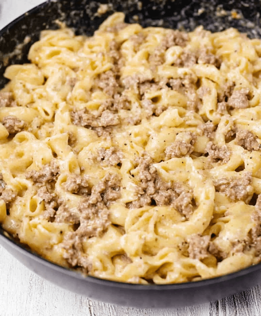 Ground Beef Alfredo Recipe - Savory Recipe