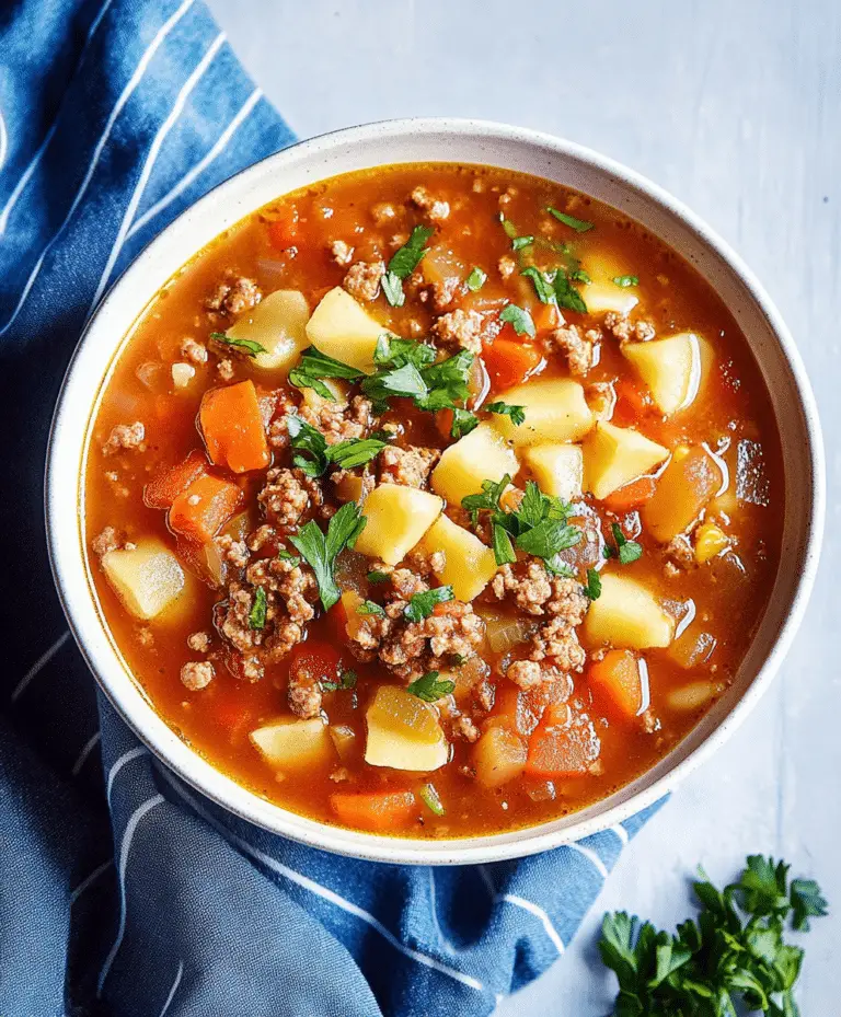 Hamburger Soup Crockpot Recipe