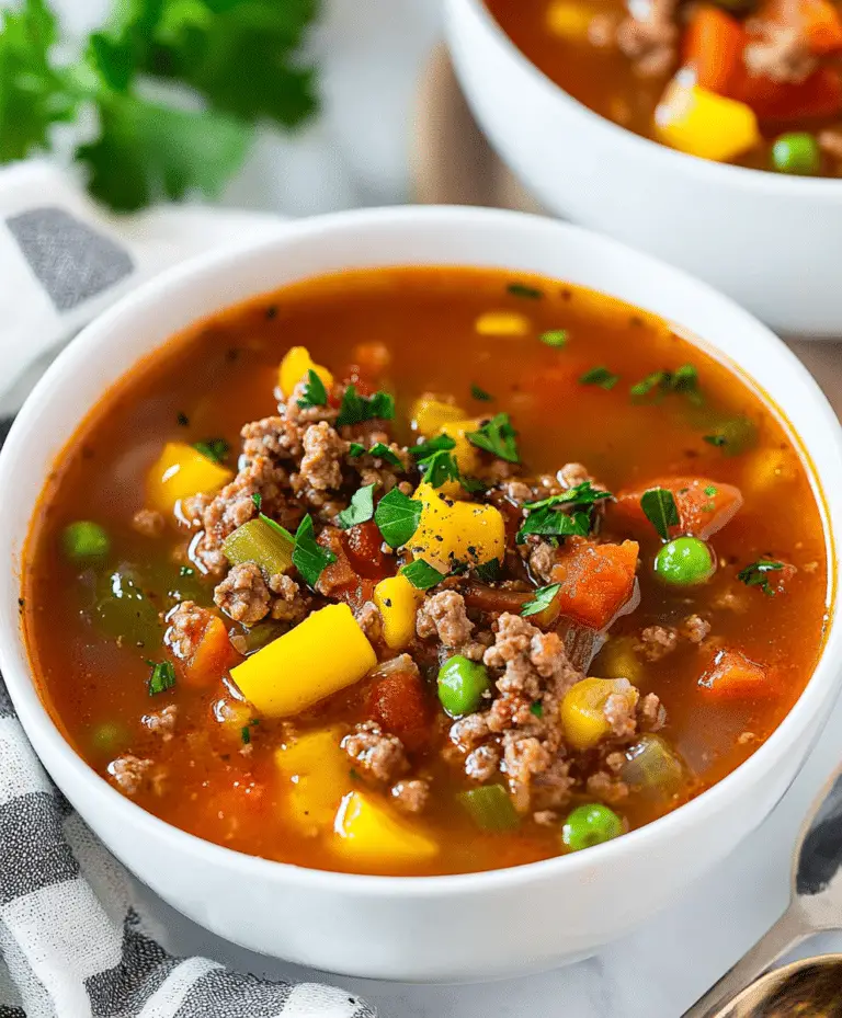 Hamburger Soup Recipe