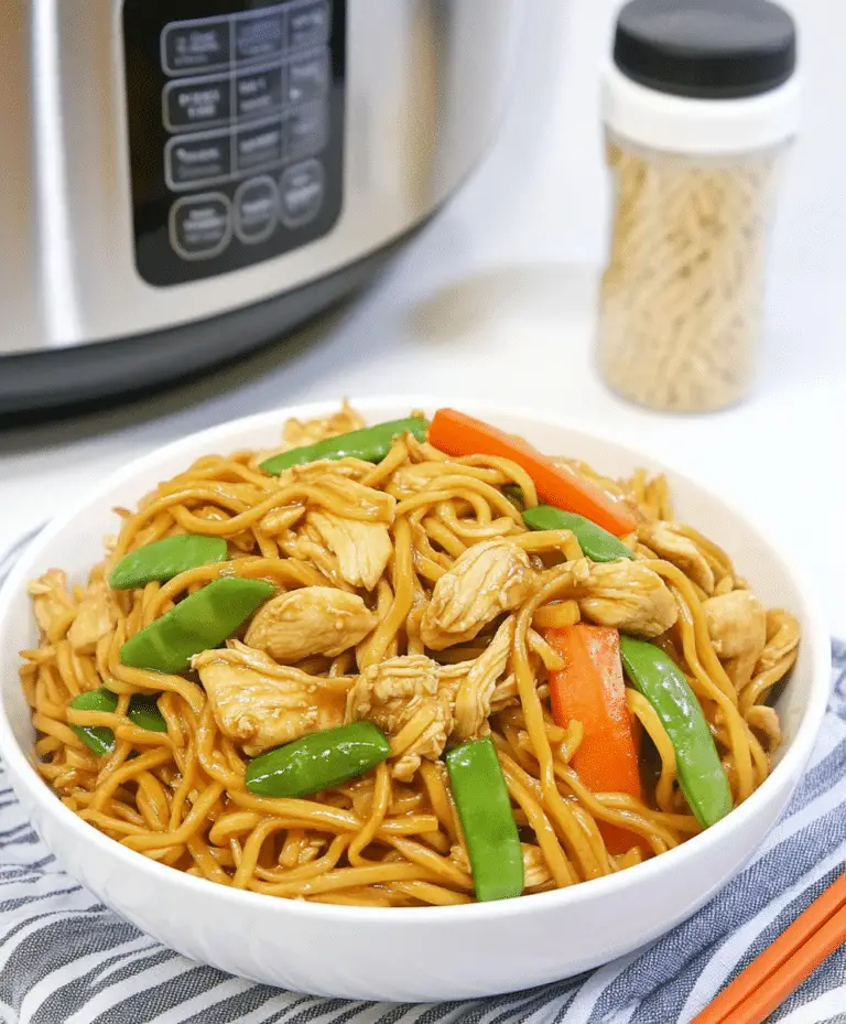 Instant Pot Chicken Lo Mein Recipe