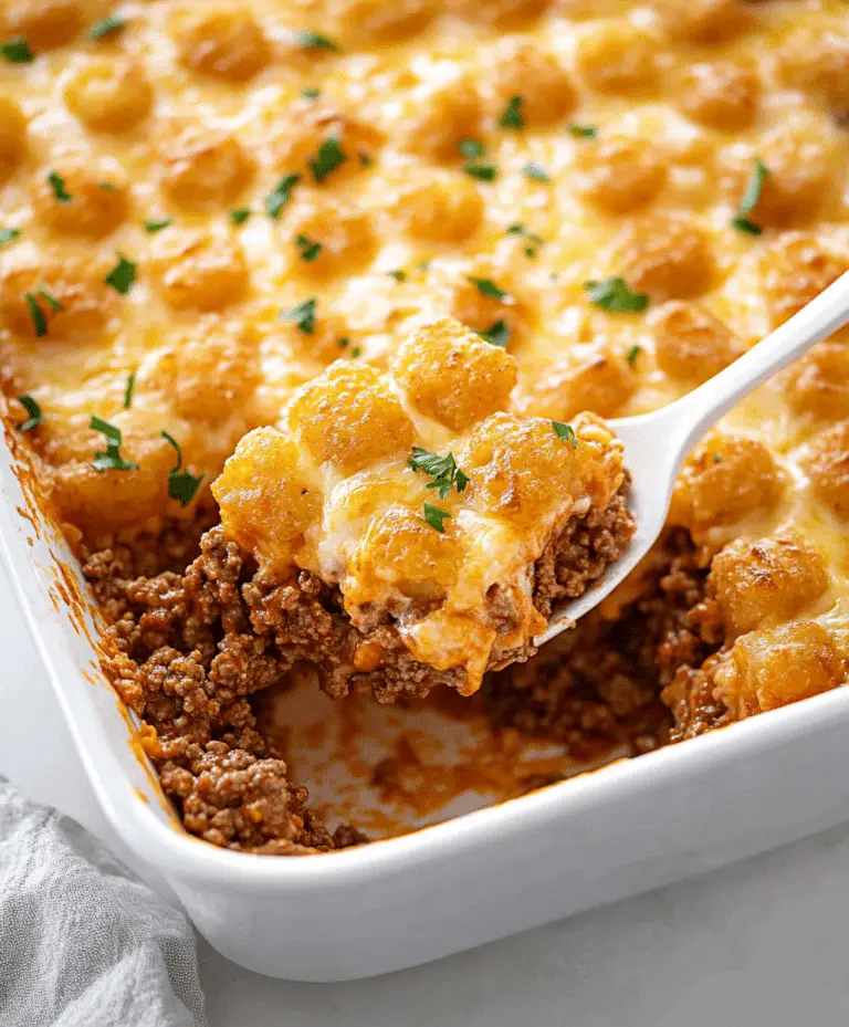 Tater Tot Casserole With Ground Beef Recipe