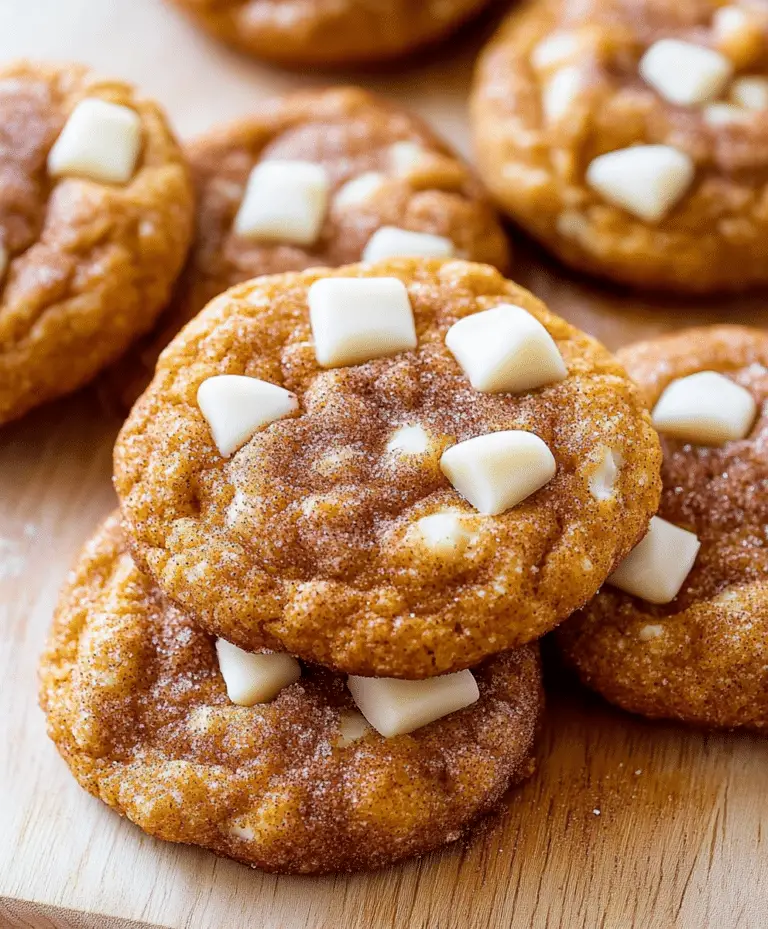 White Chocolate Pumpkin Snickerdoodles Recipe