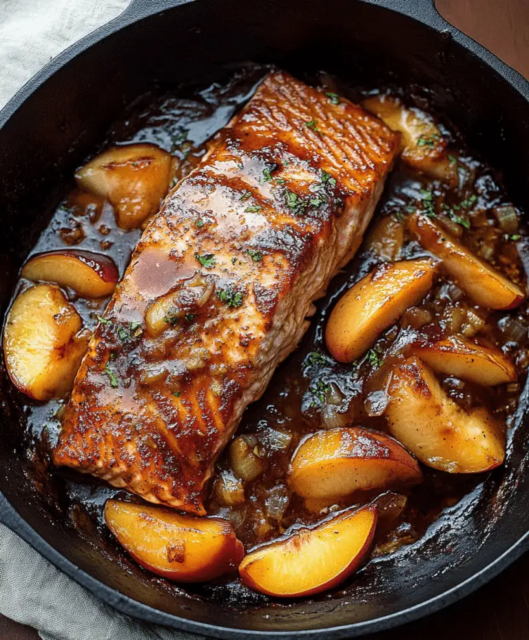 Peach Roasted Salmon Recipe