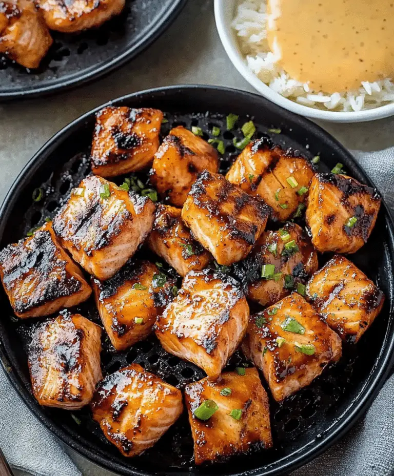 Air Fryer Bang Bang Salmon Bites Recipe