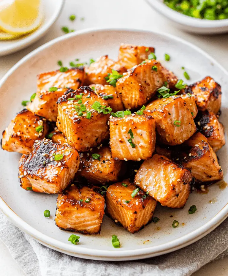 Air Fryer Salmon Bites Recipe