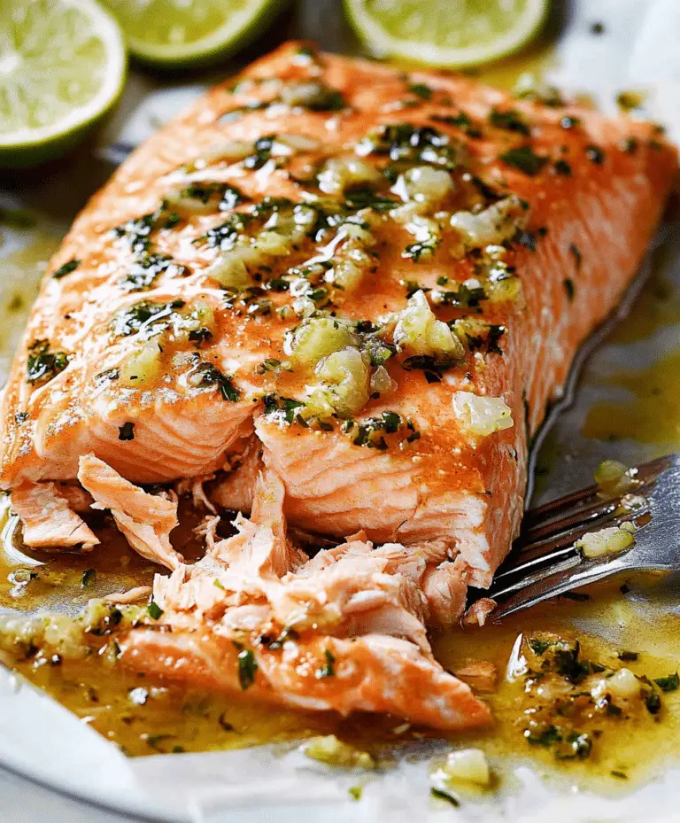 Baked Honey Lime Garlic Butter Salmon Recipe