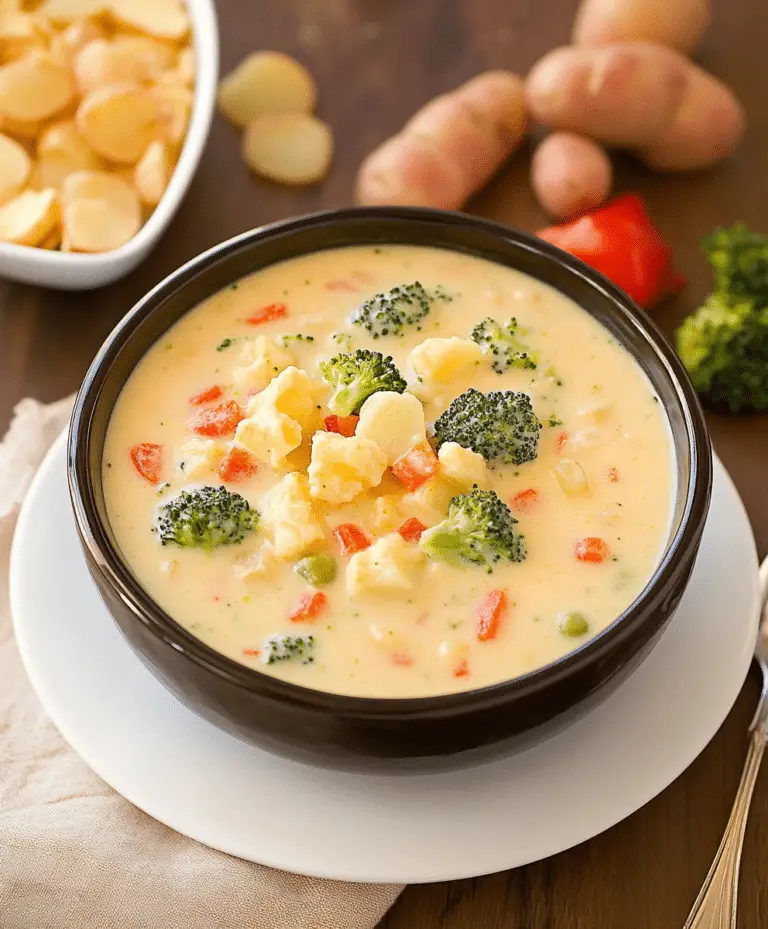 Broccoli Potato Cheese Soup Recipe