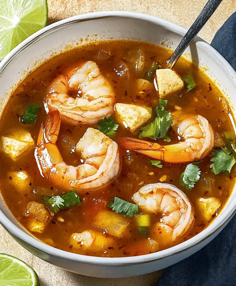 Caldo De Camaron (mexican Shrimp Soup) Recipe
