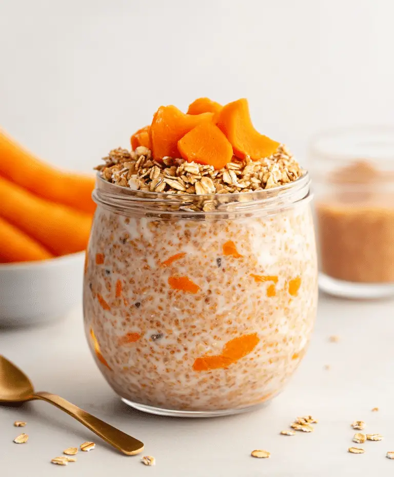 Carrot Cake Overnight Oats Recipe