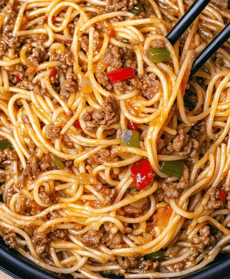Chinese Pasta With Beef And Pepper Recipe