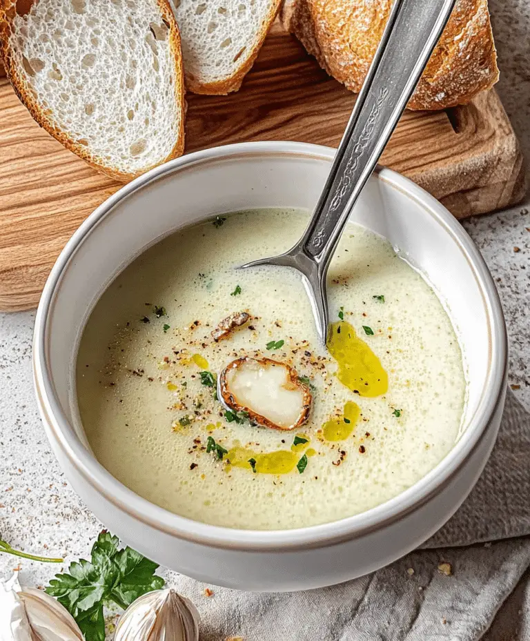 Country French Garlic Soup Recipe