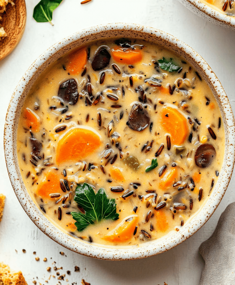 Cozy Autumn Wild Rice Soup Recipe