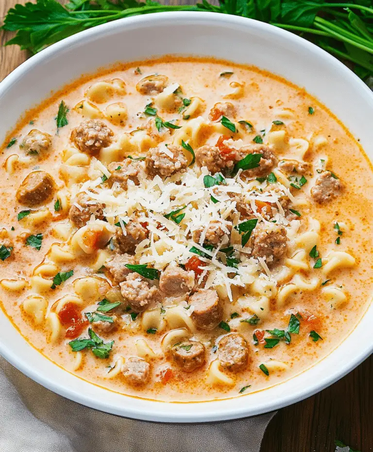 Creamy Parmesan Sausage Soup Recipe