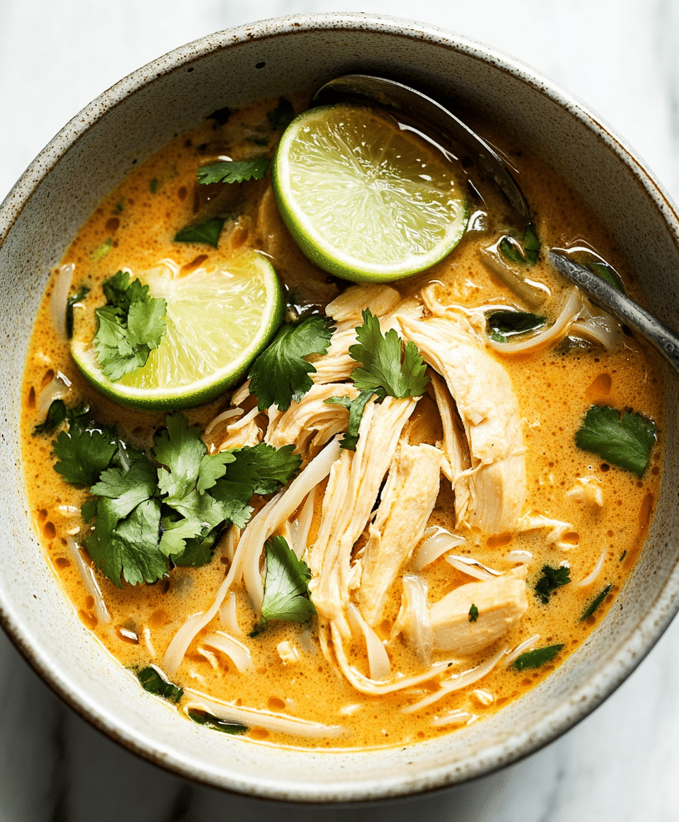 Easy Thai Chicken Curry Soup Recipe - Savory Recipe