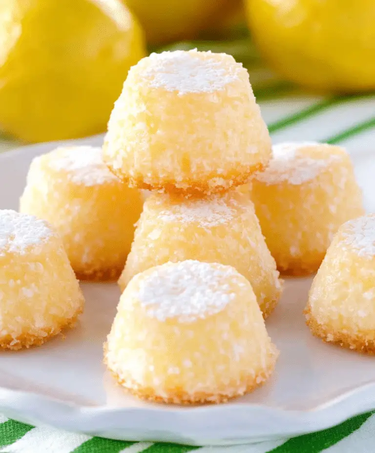 From Scratch Mini Lemon Drop Cakes Recipe