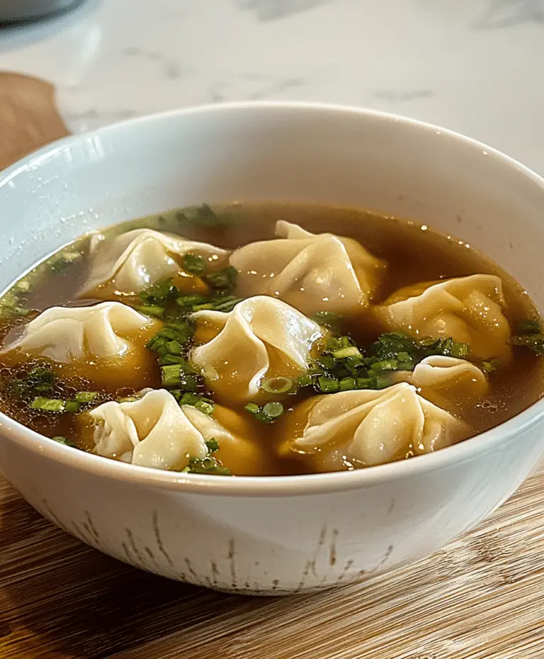 Homemade Wonton Soup Recipe