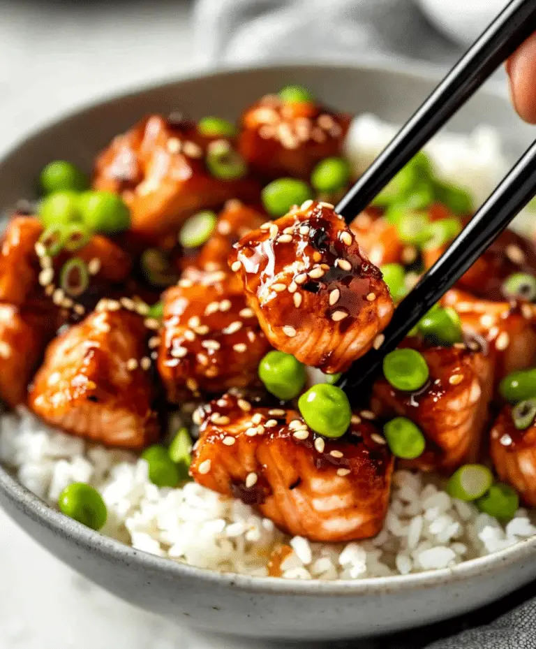 Honey Sriracha Salmon Bowls Recipe