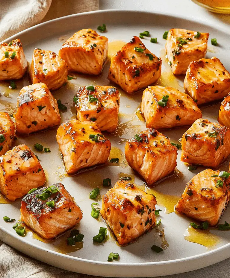Hot Honey Salmon Bites Recipe