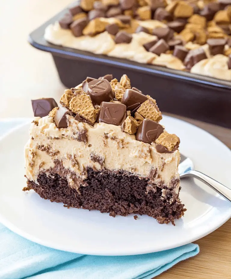 Reese’s Peanut Butter Poke Cake Recipe