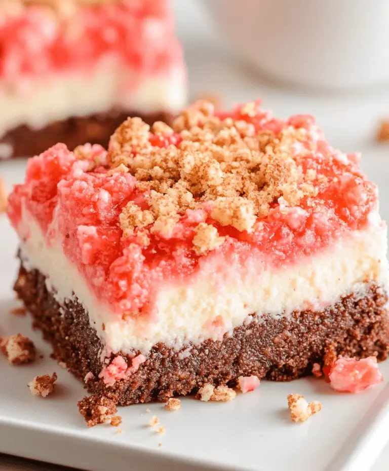 Strawberry Crunch Brownies Recipe