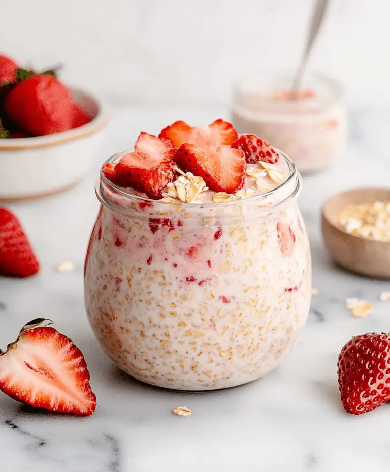Strawberry Overnight Oats Recipe