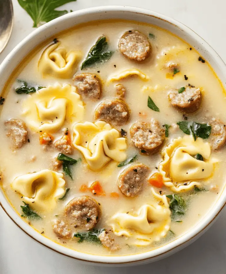 The Best Sausage Tortellini Soup Recipe
