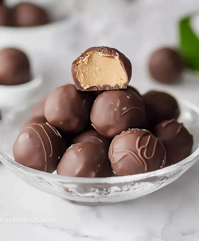 4 Ingredient Peanut Butter Balls Recipe