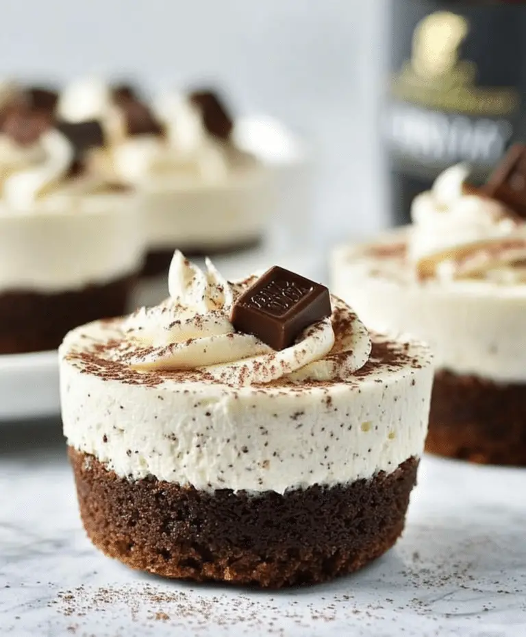 Boozy Baileys Mini Cheesecakes Recipe