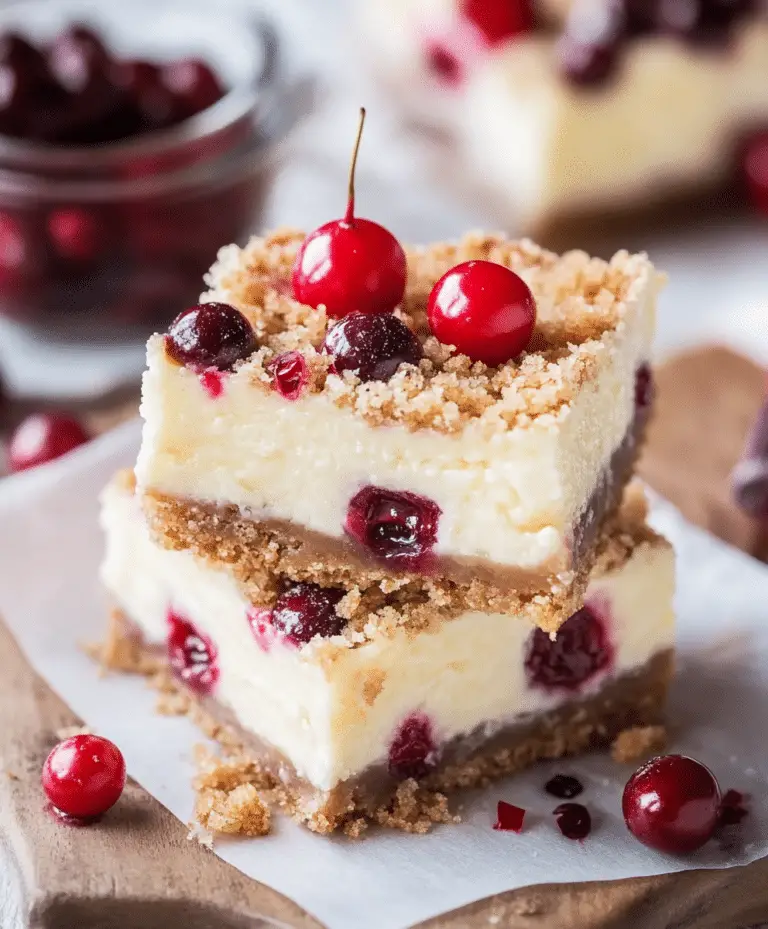 Christmas Cheesecake Bars Recipe