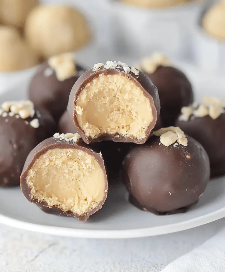 Easy 4 Ingredient Buckeyes Peanut Butter Balls Recipe