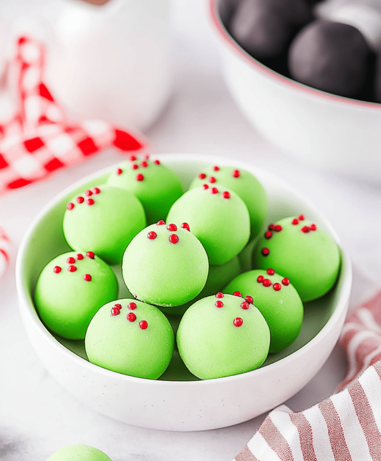 Grinch Christmas Truffles Recipe